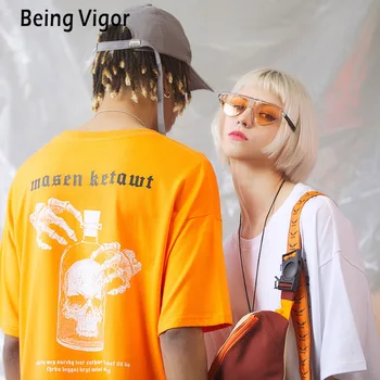 Being Vigor Men's 100% Cotton Print Round Neckline Short-sleeved T-shirt streetwear S-2XL 
Being Vigor Men's 100% Cotton Print Round Neckline Short-sleeved T-shirt streetwear S-2XL