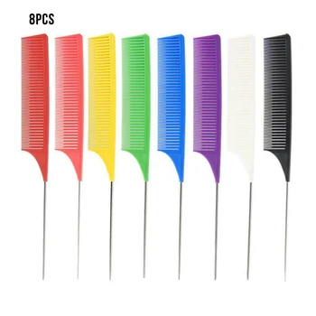 8PCS Hair Dyeing Comb Tip Tail Comb Styling Plastic Comb Highlighting Board Cutting Combs Hair Brush for Hairdressing Salon Tool 
8PCS Hair Dyeing Comb Tip Tail Comb Styling Plastic Comb Highlighting Board Cutting Combs Hair Brush for Hairdressing Salon Tool