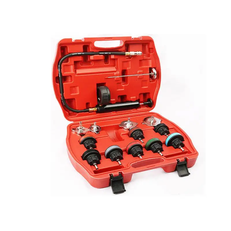 GloryStar 14pcs/set Universal Cooling System Radiator Pressure Tester Gasket Test Kit Leak Detector
GloryStar 14pcs/set Universal Cooling System Radiator Pressure Tester Gasket Test Kit Leak Detector