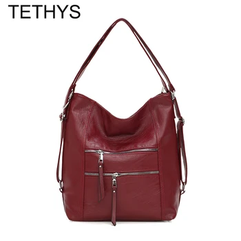 TETHYS Luxury Handbags Women Bags Designer Multifunction Shoulder Bags Women Designer Leather Bags Ladies Hand Bag Bolso Mujer 
TETHYS Luxury Handbags Women Bags Designer Multifunction Shoulder Bags Women Designer Leather Bags Ladies Hand Bag Bolso Mujer