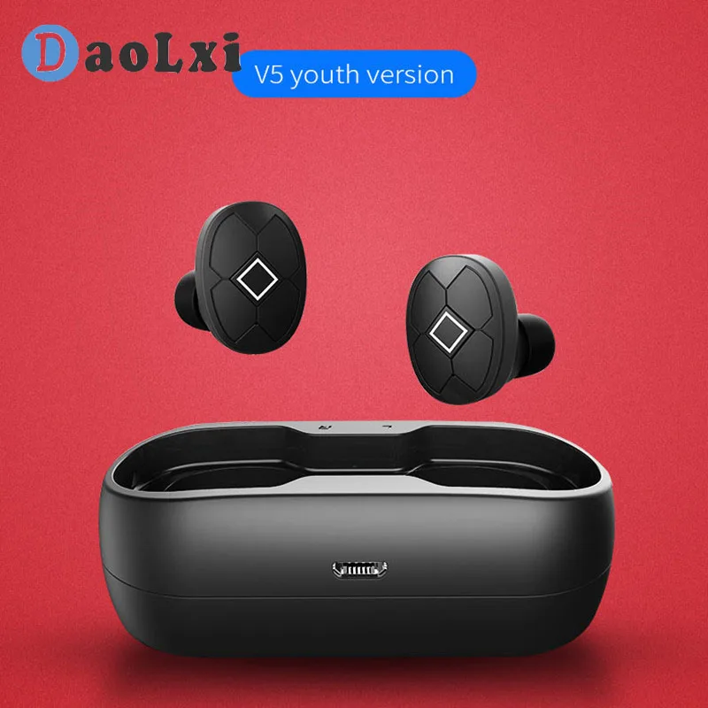 Беспроводные наушники Bluetooth 5 0 беспроводные зарядный отсек водонепроницаемые