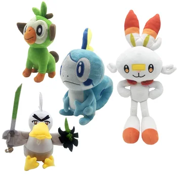 4pcs/set 23-36cm Sword and Shield Scorbunny Grookey Sobble Stuffed Plush Sirfetch'd Doll Toys Gift for Kids
4pcs/set 23-36cm Sword and Shield Scorbunny Grookey Sobble Stuffed Plush Sirfetch'd Doll Toys Gift for Kids