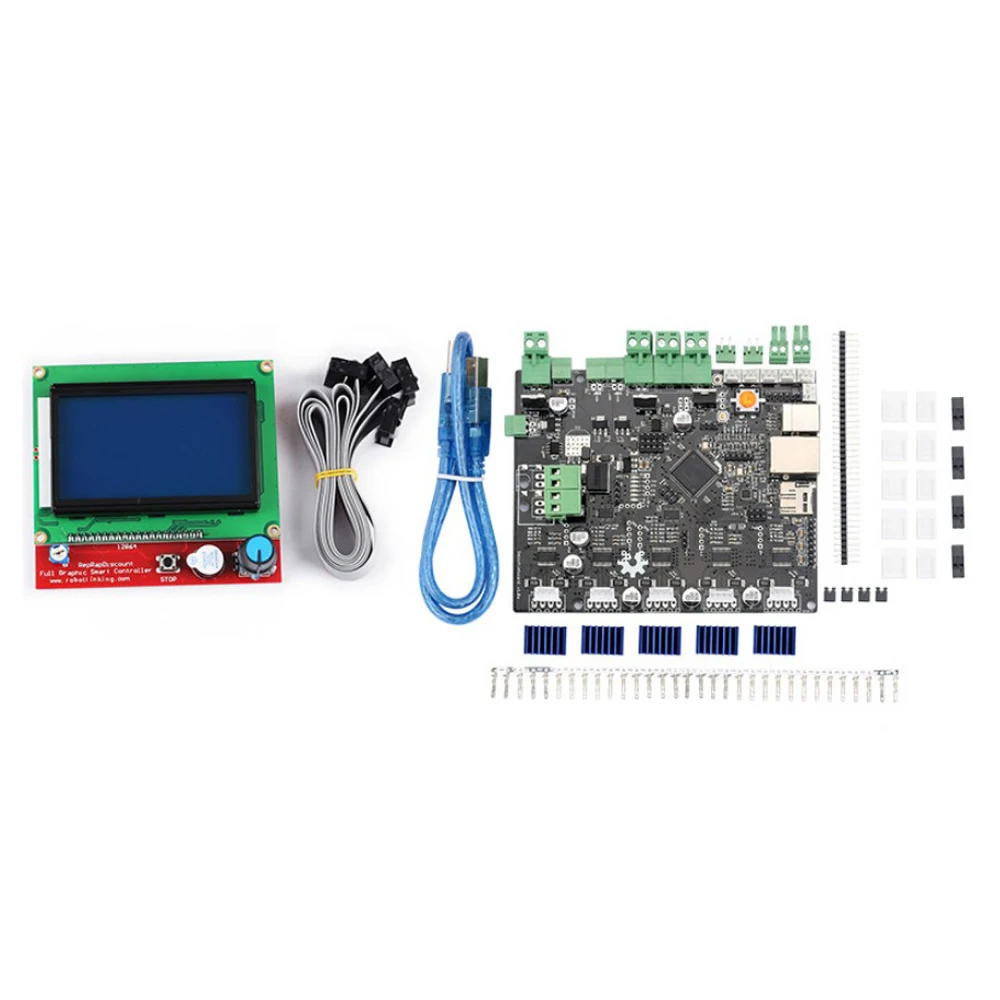 3D Printer Smoothieboard 5X V1.1 With 12864 LCD Display Kit with Adapter Plate For 3D Printer Part
3D Printer Smoothieboard 5X V1.1 With 12864 LCD Display Kit with Adapter Plate For 3D Printer Part
