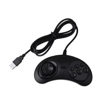 Gamepad Wired 6-Key Usb Game Controller Joypad For Sega Genesis / Md Pc / 2 Y1301 / Mac Mega Drive Black Plastic
Gamepad Wired 6-Key Usb Game Controller Joypad For Sega Genesis / Md Pc / 2 Y1301 / Mac Mega Drive Black Plastic