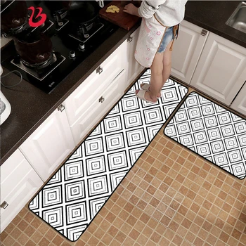 Bubble Kiss Simple Geometric Kitchen Mat Black and White Diamond Pattern Carpet Bedside Carpet Waterproof Breathable Rug
Bubble Kiss Simple Geometric Kitchen Mat Black and White Diamond Pattern Carpet Bedside Carpet Waterproof Breathable Rug