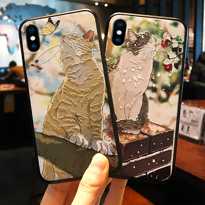 3D Emboss Cover For Samsung Galaxy A70 A40 A50 A10 A20e A30 A60 A3 A5 A7 2016 2017 A9 A6 A8 Plus 2018 S10 Plus M30 Cute Cat Case
3D Emboss Cover For Samsung Galaxy A70 A40 A50 A10 A20e A30 A60 A3 A5 A7 2016 2017 A9 A6 A8 Plus 2018 S10 Plus M30 Cute Cat Case
