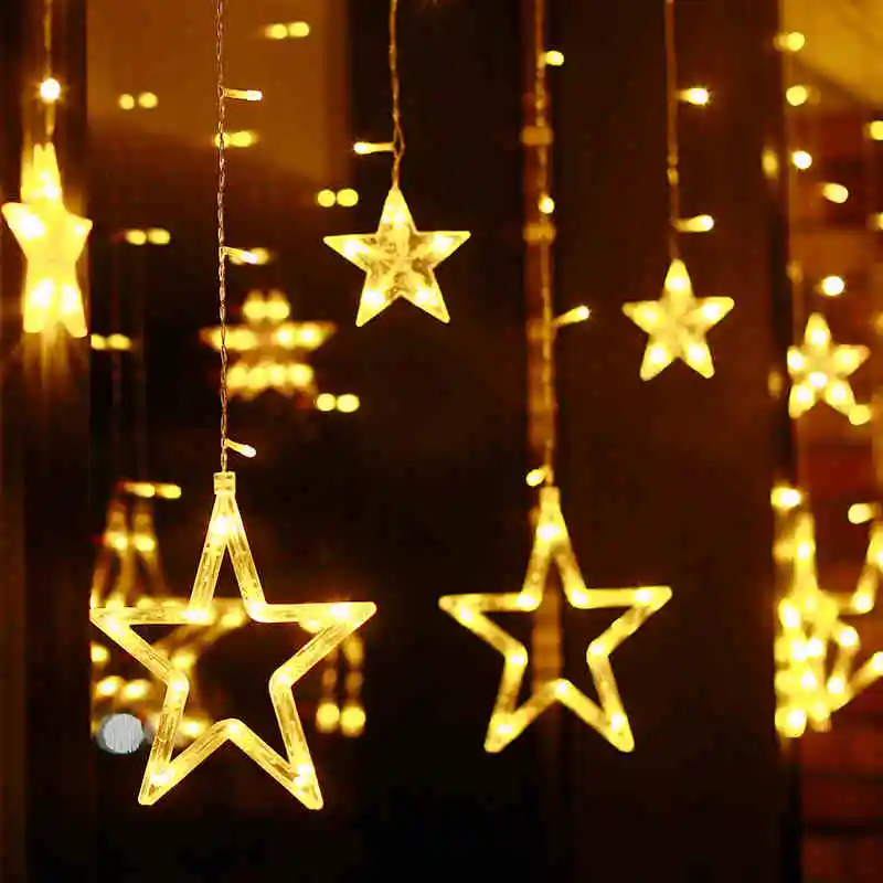 YINUO LIGHT 12PCS Stars Garland Led String Light Fairy Lights Curtain Waterproof 8 Modes Holiday Christmas Lights Led Decoration
YINUO LIGHT 12PCS Stars Garland Led String Light Fairy Lights Curtain Waterproof 8 Modes Holiday Christmas Lights Led Decoration