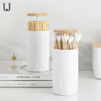 Automatic Toothpick Holder Creative Toothpick Stand Type Cotton Swab Box Toothpick Safety Wood Storage Box For Smart Home Use
Automatic Toothpick Holder Creative Toothpick Stand Type Cotton Swab Box Toothpick Safety Wood Storage Box For Smart Home Use