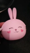 Monedero de dibujos animados Kawaii para mujer y niña, cartera pequeña de silicona suave con Bluetooth, bolsa para auriculares, regalo # YT
