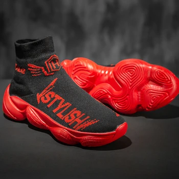 2019 Men Socks Boots Male Lightweight High Top Men's Sneakers Breathable Slip on Flat Shoes Man Stretch Footwear 
2019 Men Socks Boots Male Lightweight High Top Men's Sneakers Breathable Slip on Flat Shoes Man Stretch Footwear