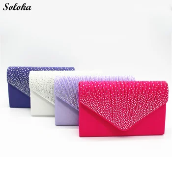 Ladies Wedding Clutches Handbag Chain Bridal Bags Fashion Prom Pouch Evening Party Bags Banquet Satin Diamond Envelope Purse
Ladies Wedding Clutches Handbag Chain Bridal Bags Fashion Prom Pouch Evening Party Bags Banquet Satin Diamond Envelope Purse