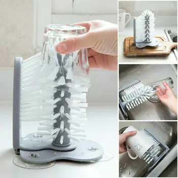 Cup Bottles Cleaning Brush Creative Suction Wall Lazy Cup Brush Glass Cleaning Suction Kitchen Rotating Cleanning Tools
Cup Bottles Cleaning Brush Creative Suction Wall Lazy Cup Brush Glass Cleaning Suction Kitchen Rotating Cleanning Tools