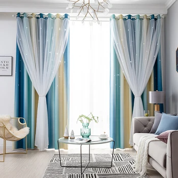 Double Layer Blackout Curtains Star Cutout For Living Room Jinya Home Decor Rainbow Color Window Curtain Panels For Baby Bedroom
Double Layer Blackout Curtains Star Cutout For Living Room Jinya Home Decor Rainbow Color Window Curtain Panels For Baby Bedroom
