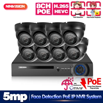 Face Detection H.265 POE 5MP Video Surveillance Kit 8CH NVR CCTV System 5megapixels Weatherproof CCTV Security 5MP POE IP Camera
Face Detection H.265 POE 5MP Video Surveillance Kit 8CH NVR CCTV System 5megapixels Weatherproof CCTV Security 5MP POE IP Camera