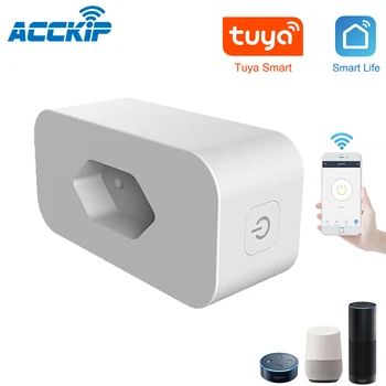ACCKIP Brazil Smart WIFI Socket BR Plug Wireless Outlet Tuya Smart Timing Plug 16A Energy Monitor For Alexa Google Home
ACCKIP Brazil Smart WIFI Socket BR Plug Wireless Outlet Tuya Smart Timing Plug 16A Energy Monitor For Alexa Google Home