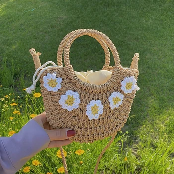 NEW Original Design Fashion Shoulder Bag &Straw Woven Handbag Bucket Bag Width 20cm Height 15cm Thickness 5cm
NEW Original Design Fashion Shoulder Bag &Straw Woven Handbag Bucket Bag Width 20cm Height 15cm Thickness 5cm