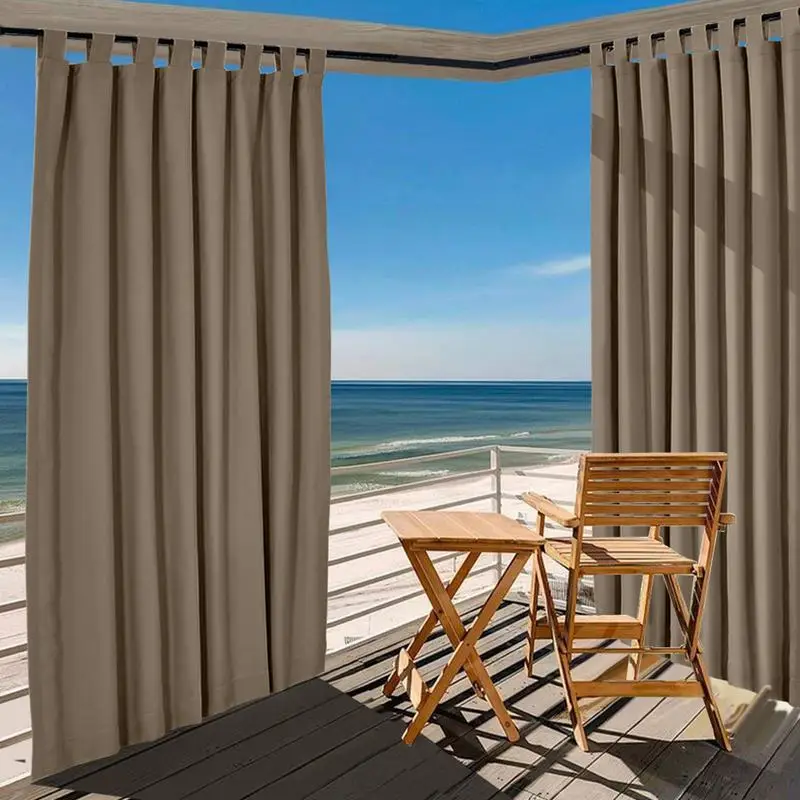 Outdoor Curtain Patio Windproof Waterproof Panel Rustproof Fading Resistant Drapery 5 Colors (1 Panel) ChadMade EDITH
Outdoor Curtain Patio Windproof Waterproof Panel Rustproof Fading Resistant Drapery 5 Colors (1 Panel) ChadMade EDITH