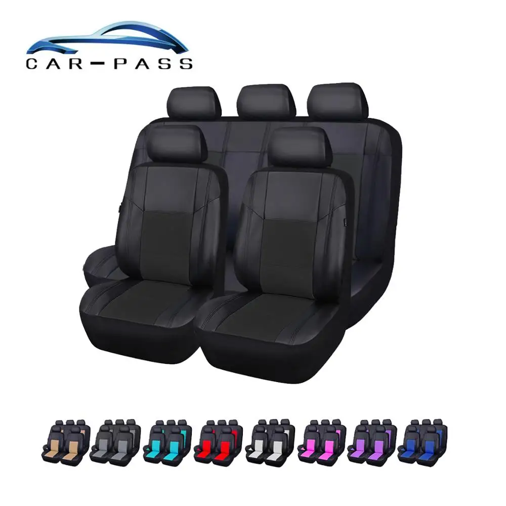 Car-pass Universal Auto Seat Cover Front Back Head Rest Protector Covers for 4 Season Car Seat Cover PU Leather
Car-pass Universal Auto Seat Cover Front Back Head Rest Protector Covers for 4 Season Car Seat Cover PU Leather