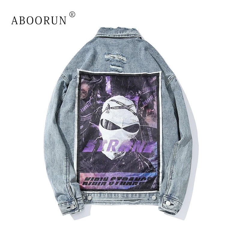 ABOORUN Funny Alien Printed Denim Jackets Men's Oversize Patchwork Denim Jackets Hip Hop Cotton Coat Streetwear for Male
ABOORUN Funny Alien Printed Denim Jackets Men's Oversize Patchwork Denim Jackets Hip Hop Cotton Coat Streetwear for Male