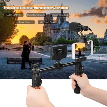 ViewFlex VF-H7 Smartphone Video Rig Dual Handheld Metal Grip Stabilizer Kit with Remote Control / Dimmable LED Light/ Microphone
ViewFlex VF-H7 Smartphone Video Rig Dual Handheld Metal Grip Stabilizer Kit with Remote Control / Dimmable LED Light/ Microphone