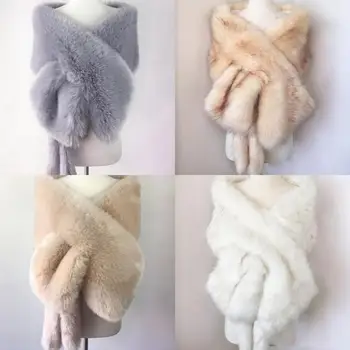 Luxurious Bridal Shawl Fur Wraps Marriage Shrug Coat Bride Winter Wedding Party Evening Prom Boleros Jacket Cloak White Khaki 
Luxurious Bridal Shawl Fur Wraps Marriage Shrug Coat Bride Winter Wedding Party Evening Prom Boleros Jacket Cloak White Khaki