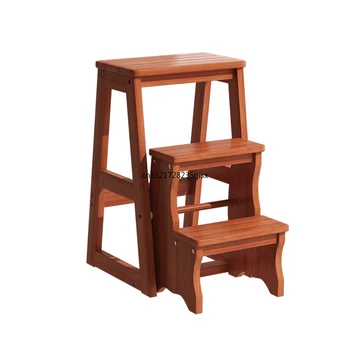 Solid Wooden Ladder Stool, Two Or Three Steps Folding Living Room, Indoor Multi-functional Climbing Ladder Stool, Staircase Chai
Solid Wooden Ladder Stool, Two Or Three Steps Folding Living Room, Indoor Multi-functional Climbing Ladder Stool, Staircase Chai