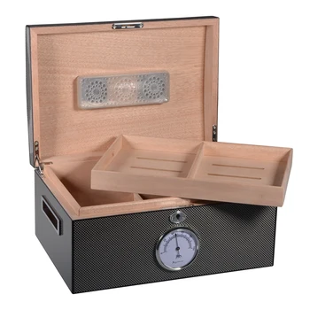 Luxury Cigar Cabinet with Digital Hygrometer and Humidifier Large Capacity Cigar Box for Moiturizing Cigarette Storage Box
Luxury Cigar Cabinet with Digital Hygrometer and Humidifier Large Capacity Cigar Box for Moiturizing Cigarette Storage Box