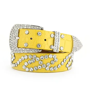 High Quality PU Leather Diamond Belt For Women Fashion Pin Buckle Jeans Wide Waistband Shiny Crystal Long Strap Luxury Belts
High Quality PU Leather Diamond Belt For Women Fashion Pin Buckle Jeans Wide Waistband Shiny Crystal Long Strap Luxury Belts