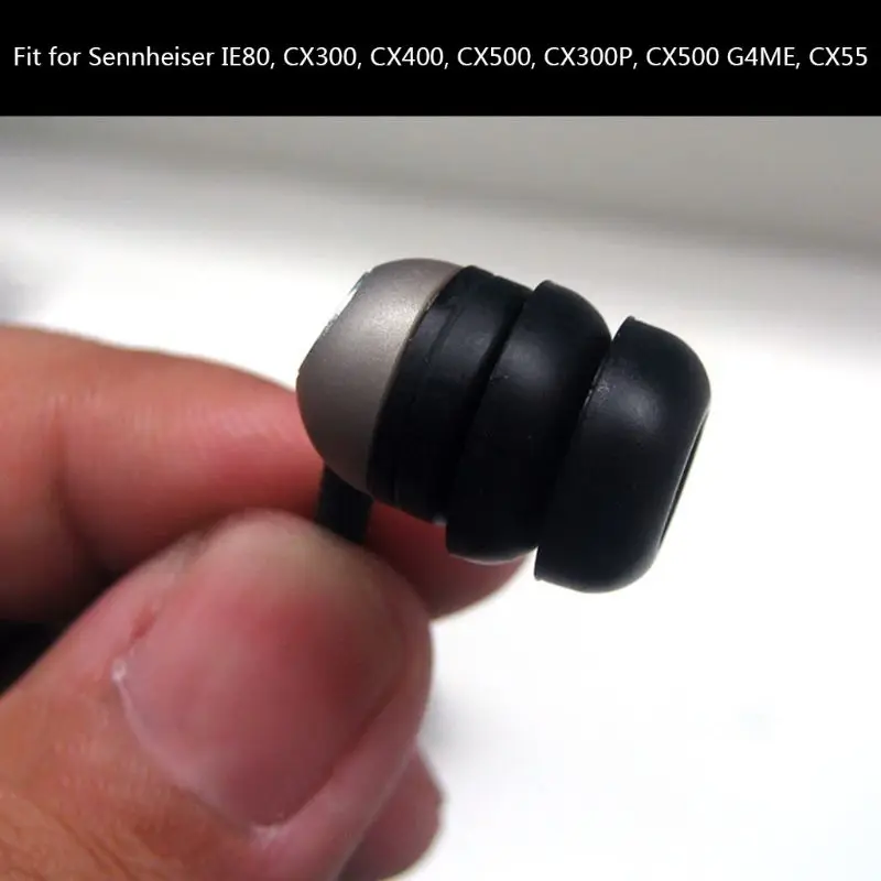 3 Pairs Earphone Tips In Ear Earbuds Case Soft Silicone Ear caps Replacement Headphone Accessories for Sennheiser IE80 CX400 CX5
3 Pairs Earphone Tips In Ear Earbuds Case Soft Silicone Ear caps Replacement Headphone Accessories for Sennheiser IE80 CX400 CX5