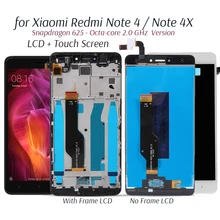 Écran tactile LCD de remplacement, 625 pouces, pour Xiaomi Redmi Note 4 4X Snapdragon 5.5 Octa Core=