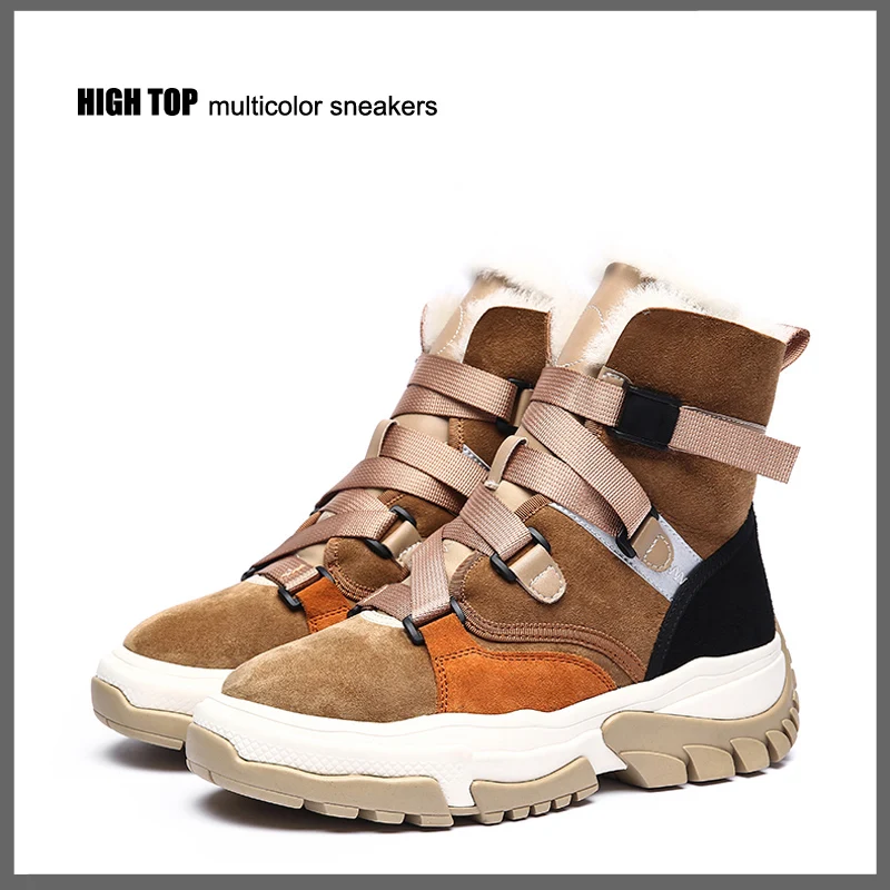 New High Top Multi Color Motorcycle Ankle Sneakers Suede Leather Casual Shoe Platform Wedge Comfortable Luxury Women Winter Boot
New High Top Multi Color Motorcycle Ankle Sneakers Suede Leather Casual Shoe Platform Wedge Comfortable Luxury Women Winter Boot