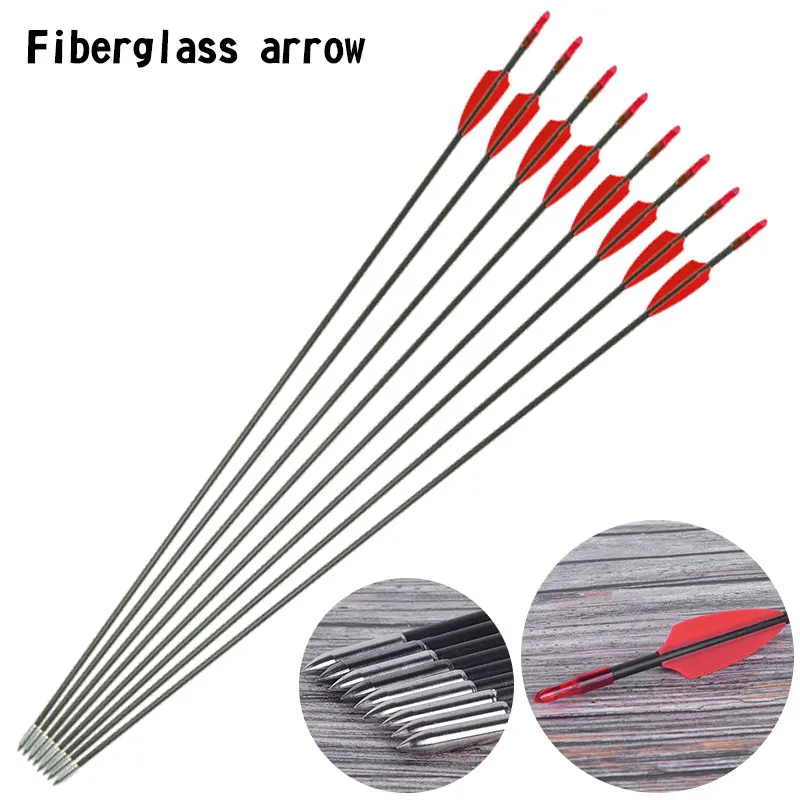 6/12/24pcs Fibreglass Arrow 31inches Spine 800 for Recurve/Compound Bow Hunting And Shooting Professional Archery Accessories
6/12/24pcs Fibreglass Arrow 31inches Spine 800 for Recurve/Compound Bow Hunting And Shooting Professional Archery Accessories