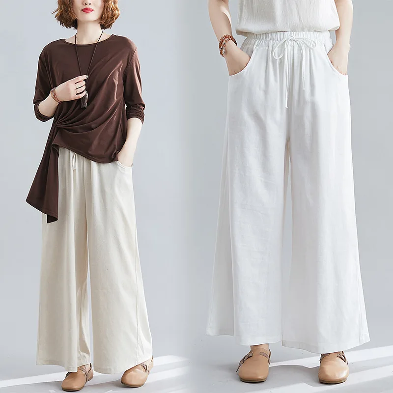 2020 Loose-Fit Irregular Knitted Jacket Cotton Linen Large Size Loose Pants WOMEN'S Suit
2020 Loose-Fit Irregular Knitted Jacket Cotton Linen Large Size Loose Pants WOMEN'S Suit