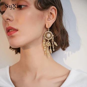 Suxin Vintage asymmetric earrings for women artificial rhinestone wind chime pendant earrings Girlfriend Party Gifts
Suxin Vintage asymmetric earrings for women artificial rhinestone wind chime pendant earrings Girlfriend Party Gifts