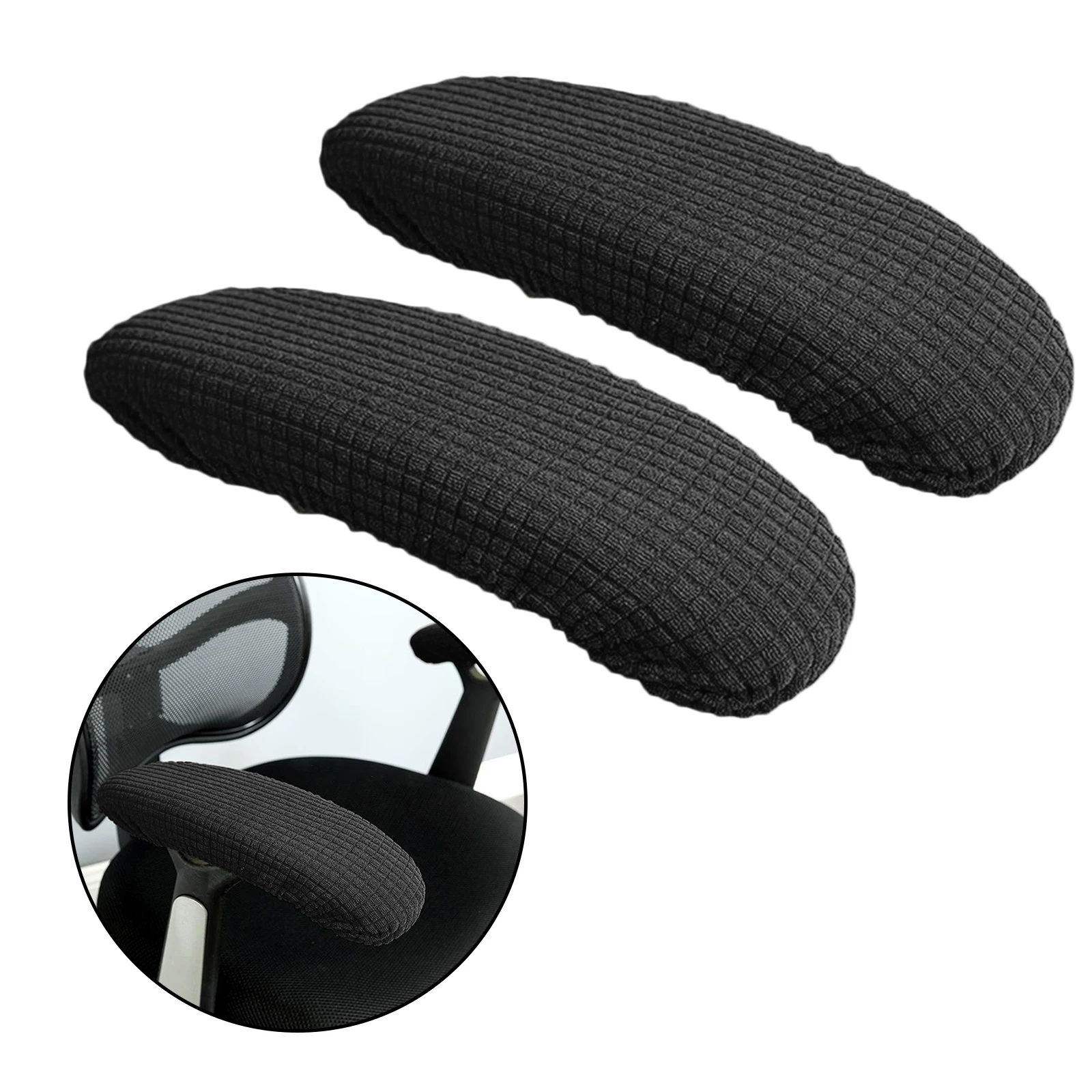 1 Pair Chair Armrest Cover Slipcover Office Computer Chair Arm Covers Dustproof