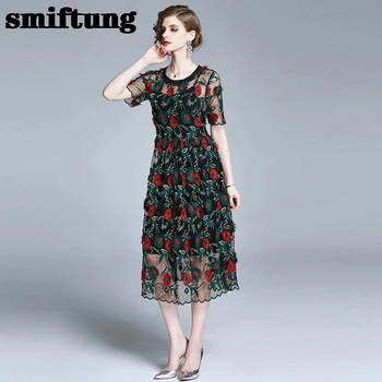 Light Ripe Wind Temperament Women's High-End Mother Skirt 2020 Summer Women's Heavy Embroidery Gauze Dress
Light Ripe Wind Temperament Women's High-End Mother Skirt 2020 Summer Women's Heavy Embroidery Gauze Dress