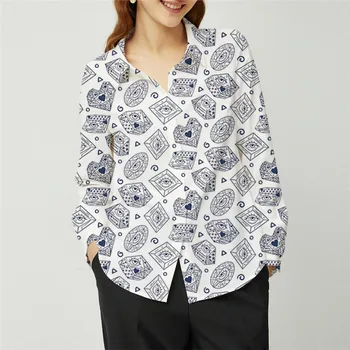 Lychee Girls Heart Eyes Diamond Printed Women Shirt Long Sleeve Spring Lady Tops Full Print Asymmetrical Female Shirts
Lychee Girls Heart Eyes Diamond Printed Women Shirt Long Sleeve Spring Lady Tops Full Print Asymmetrical Female Shirts
