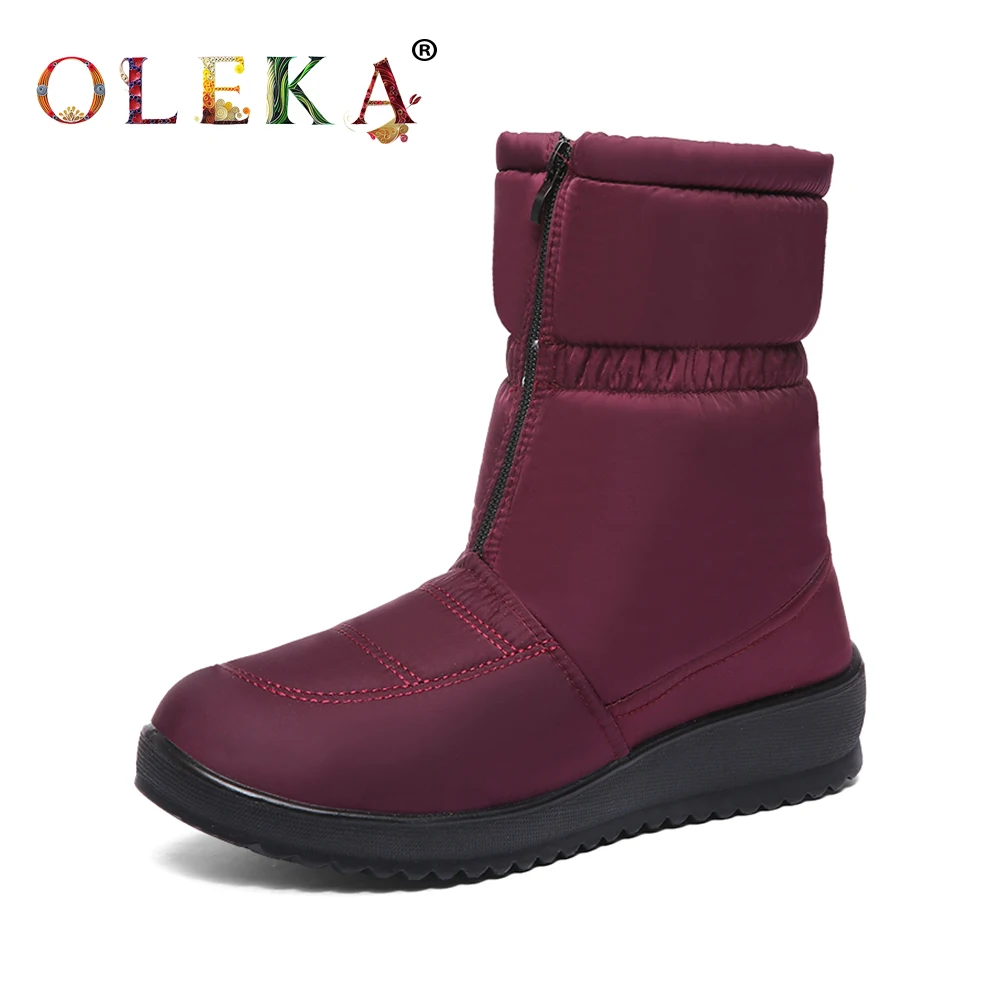 OLEAK Mid-calf Winter Boots For Women Platform Pleated Round Toe Women Boots Concise Style Snow Boots New Shoes 2020
OLEAK Mid-calf Winter Boots For Women Platform Pleated Round Toe Women Boots Concise Style Snow Boots New Shoes 2020