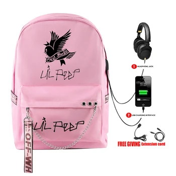 Lil Peep Schoolbag Backpack Fashion School Backpacks Teenagers Girls Boy Student Bags USB Multifunction Travel Bag Laptop Pack
Lil Peep Schoolbag Backpack Fashion School Backpacks Teenagers Girls Boy Student Bags USB Multifunction Travel Bag Laptop Pack