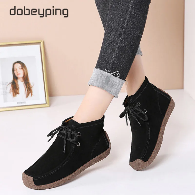 Autumn Winter Ankle Boots for Women Genuine Leather Martin Boots Female Casual Flat Shoes Lace up Booties Woman Plus Size Ladies
Autumn Winter Ankle Boots for Women Genuine Leather Martin Boots Female Casual Flat Shoes Lace up Booties Woman Plus Size Ladies