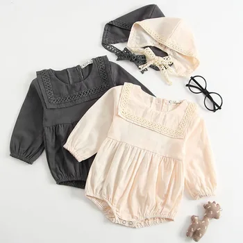 Baby Girls Rompers Newborn Baby Girls Long Sleeve Romper Hat Jumpsuit Spring Children Kids Outfit Clothes 2pcs Baby Romper 
Baby Girls Rompers Newborn Baby Girls Long Sleeve Romper Hat Jumpsuit Spring Children Kids Outfit Clothes 2pcs Baby Romper