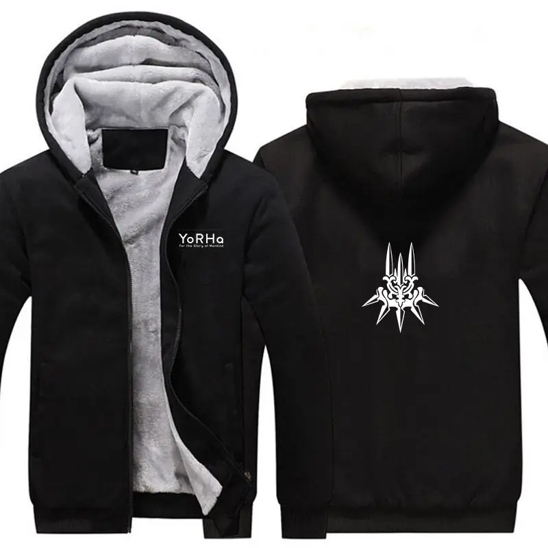 New Game NieR Automata Thicken Hoodie Sweatshirts Cosplay Costume Anime Winter Warm Coat Hooded Men Adult Clothing
New Game NieR Automata Thicken Hoodie Sweatshirts Cosplay Costume Anime Winter Warm Coat Hooded Men Adult Clothing