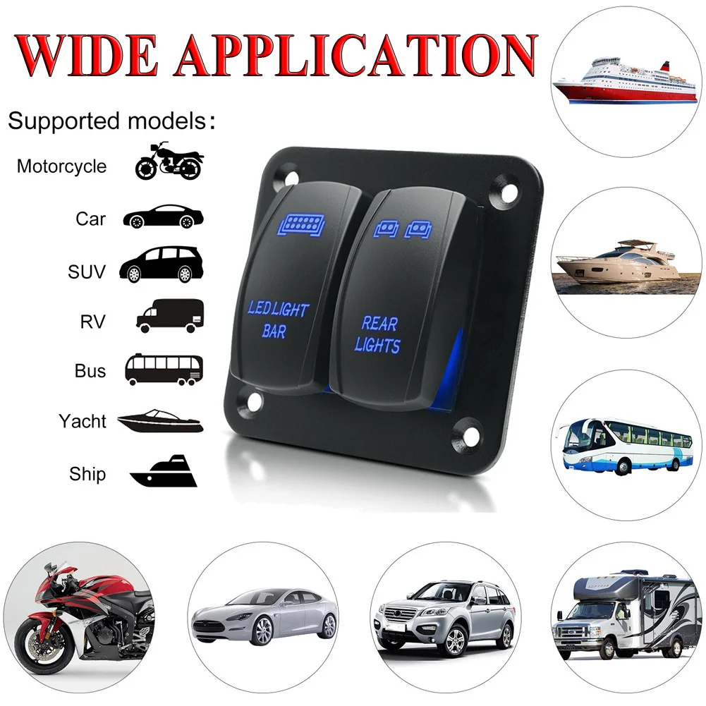 Rocker Switch Panel LED Light Bar & Rear Light 12v/24v Universal Blue Led Car Switch Boat Truck Light Toggle switch
Rocker Switch Panel LED Light Bar & Rear Light 12v/24v Universal Blue Led Car Switch Boat Truck Light Toggle switch