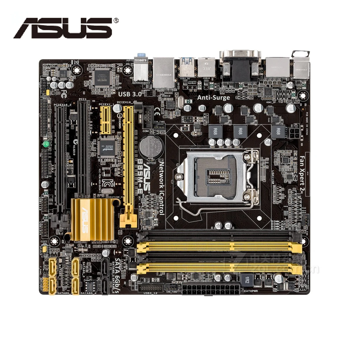 Материнская плата LGA 1150 ASUS B85M E Micro ATX B85ME системная DDR3 для Intel B85 32 Гб десктопная
