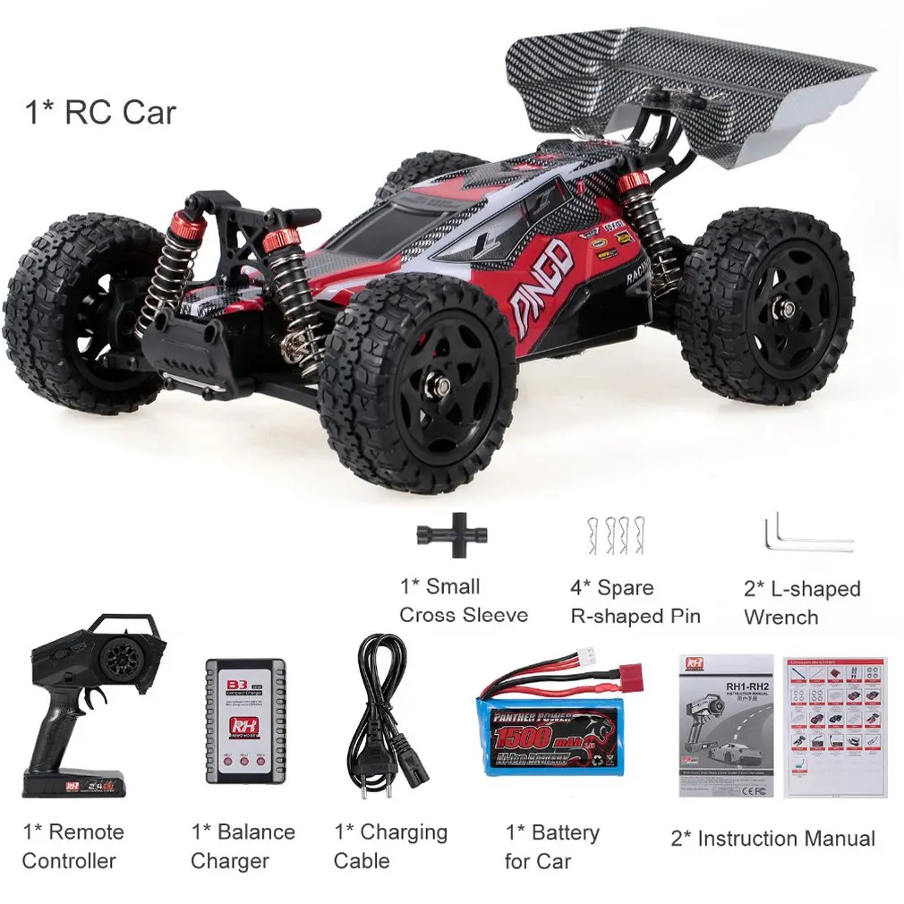 1651 1:16 4WD Brushed RC Crawler Car 2.4G Remote Control Off-road Big Foot Vehicle Model RTR Toy For Kids Gift
1651 1:16 4WD Brushed RC Crawler Car 2.4G Remote Control Off-road Big Foot Vehicle Model RTR Toy For Kids Gift