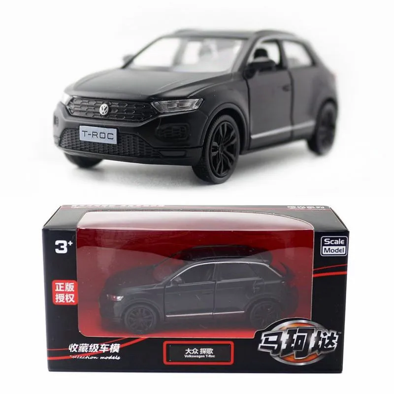 RMZ City/1:36 Scale Diecast Model/Volkswagen T-Roc/Educational Collection/Pull Back/Doors Openable/Mattle Toy Car/Gift/Box | Игрушки и
