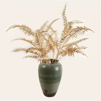 105 cm 5 Fork Large Artificial Plant Golden Plastic Palm Tree Branch Flower Arrangement Material Wedding Props Home Wall Decorat 
105 cm 5 Fork Large Artificial Plant Golden Plastic Palm Tree Branch Flower Arrangement Material Wedding Props Home Wall Decorat