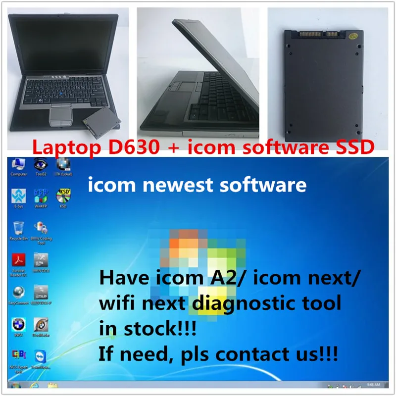 used laptop Dell d630 with 480G SSD icom a2 next 2019.09V newest software for BMW car truck scanner diagnosis tool
used laptop Dell d630 with 480G SSD icom a2 next 2019.09V newest software for BMW car truck scanner diagnosis tool