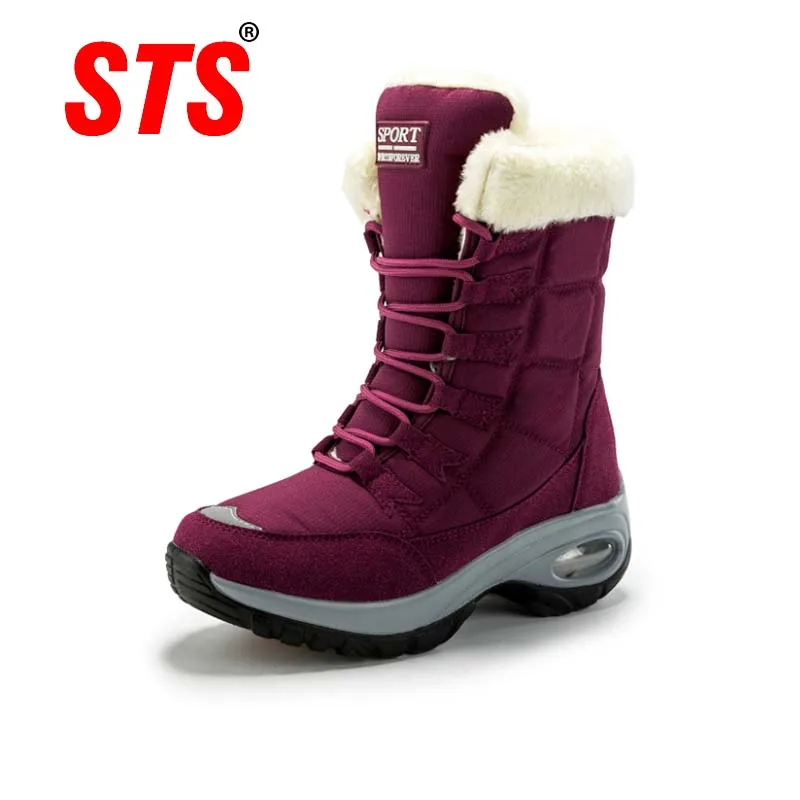 STS Womens Winter Snow Boots Waterproof Shoes Boots Platform Keep Warm Ankle Winter Boot With Thick Fur Ladies Outdoor Footwear
STS Womens Winter Snow Boots Waterproof Shoes Boots Platform Keep Warm Ankle Winter Boot With Thick Fur Ladies Outdoor Footwear