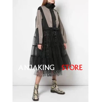 Spring summer mesh yarn patchwork trench coat, original 1:1 custom, the upper body is very Tulle Panel Jacket Windbreaker
Spring summer mesh yarn patchwork trench coat, original 1:1 custom, the upper body is very Tulle Panel Jacket Windbreaker
